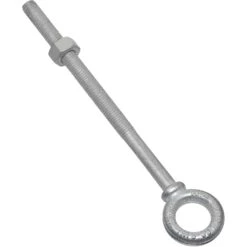 National Hardware 1/2 In. X 8 In. L Hot Dipped Galvanized Steel Eyebolt Nut Included