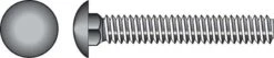 Hillman 1/4 In. X 2-1/2 In. L Stainless Steel Carriage Bolt 25 Pk