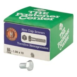 Hillman M6-1.00 Mm D X 10 Mm L Heat Treated Steel Hex Head Cap Screw 100 Pk