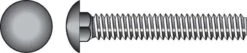 Hillman 1/4 In. X 2-1/2 In. L Zinc-Plated Steel Carriage Bolt 100 Pk