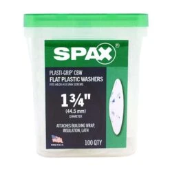 SPAX Plasti-Grip Polypropylene 1-3/4 In. Flat Washer 100 Pk