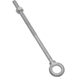National Hardware 1/2 In. X 10 In. L Hot Dipped Galvanized Steel Eyebolt Nut Included