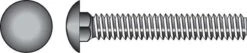 Hillman 0.375 In. X 2 In. L Stainless Steel Carriage Bolt 25 Pk
