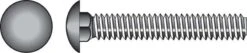 Hillman 1/4 In. X 5-1/2 In. L Zinc-Plated Steel Carriage Bolt 100 Pk