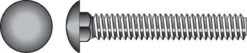 Hillman 1/4 In. X 6 In. L Zinc-Plated Steel Carriage Bolt 100 Pk