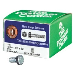 Hillman M6-1.00 Mm D X 12 Mm L Heat Treated Steel Hex Head Cap Screw 100 Pk