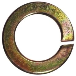 Hillman 9/16 In. D Yellow Dichromate Steel Split Lock Washer 50 Pk
