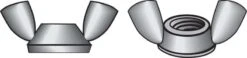 Hillman 8 In. Zinc-Plated Steel SAE Wing Nut 100 Pk