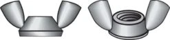 Hillman 6 In. Zinc-Plated Steel SAE Wing Nut 100 Pk