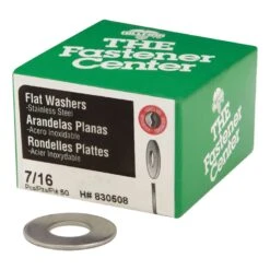 Hillman Stainless Steel 7/16 In. Flat Washer 50 Pk