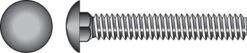 Hillman 3/8 In. X 1 In. L Zinc-Plated Steel Carriage Bolt 100 Pk