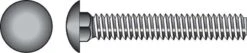 Hillman 0.375 In. X 2-1/2 In. L Stainless Steel Carriage Bolt 25 Pk