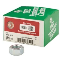 Hillman M16-2.00 Mm Zinc-Plated Steel Metric Hex Nut 25 Pk