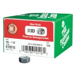 Hillman M8-1.25 Mm Zinc-Plated Steel Metric Hex Nut 100 Pk