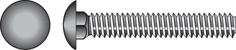 Hillman 1/2 In. X 6 In. L Zinc-Plated Steel Carriage Bolt 25 Pk 3 Hillman 1/2 In. X 6 In. L Zinc-Plated Steel Carriage Bolt 25 Pk