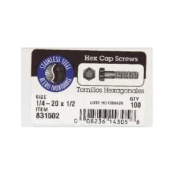 Hillman 1/4-20 In. D X 1/2 In. L Stainless Steel Hex Head Cap Screw 100 Pk -Hill Bolts Shop b2249466 d8f5 4bc3 a7cd d907c932e465