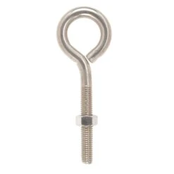 Hampton 1/2 In. X 6 In. L Stainless Stainless Steel Eyebolt Nut Included