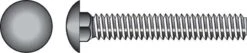 Hillman 0.375 In. X 1-1/2 In. L Stainless Steel Carriage Bolt 25 Pk