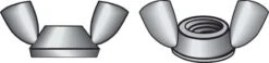 Hillman 1/4 In. Zinc-Plated Steel SAE Wing Nut 100 Pk
