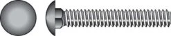 Hillman 3/16 In. X 1-1/2 In. L Zinc-Plated Steel Carriage Bolt 100 Pk