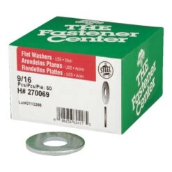 Hillman Zinc-Plated Steel 9/16 In. USS Flat Washer 50 Pk