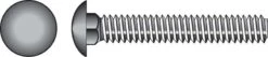 Hillman 1/4 In. X 3-1/2 In. L Zinc-Plated Steel Carriage Bolt 100 Pk
