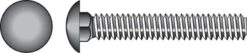 Hillman 1/4 In. X 1 In. L Zinc-Plated Steel Carriage Bolt 100 Pk