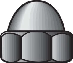 Hillman 5/16 In. Zinc-Plated Steel SAE Acorn Nut 100 Pk
