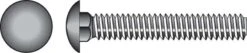 Hillman 0.375 In. X 1 In. L Stainless Steel Carriage Bolt 25 Pk