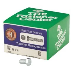 Hillman M5-.80 Mm D X 10 Mm L Heat Treated Steel Hex Head Cap Screw 100 Pk